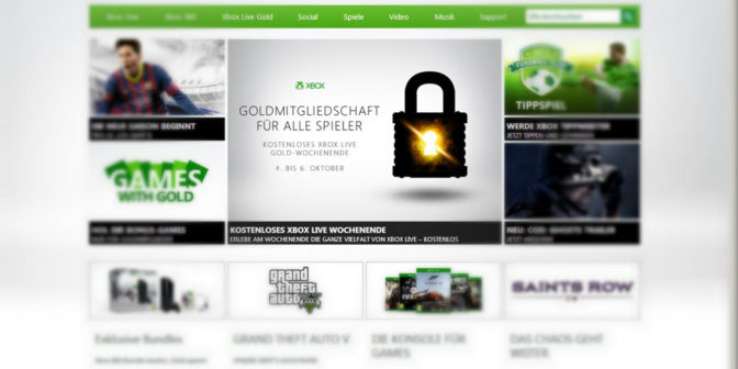 xbox live kostenloses wochenende
