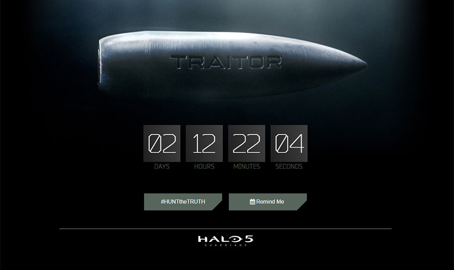 Halo 5 Countdown Website