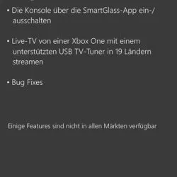Xbox One SmartGlass Update