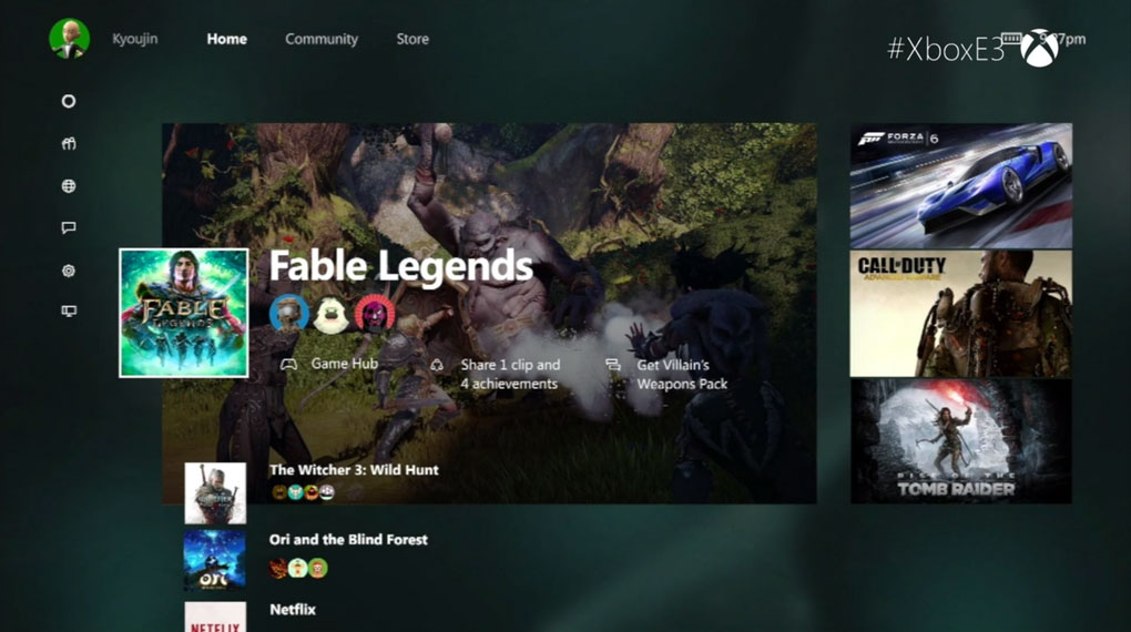 Xbox One Dashboard