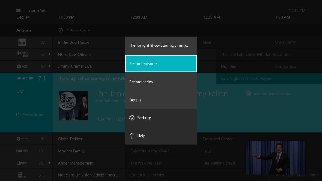 Xbox One - DVR - Live TV