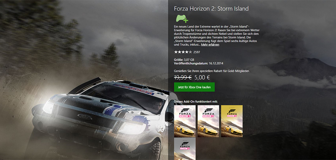 storm island forza horizon 2 xbox store