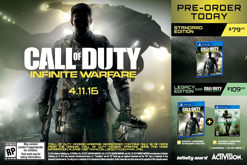 Call of Duty: Infinite Warfare Werbeplakat