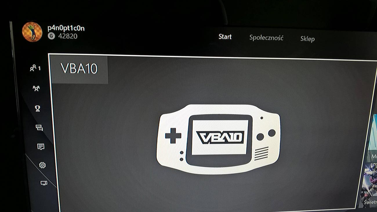 VBA10 Emulator auf Xbox One