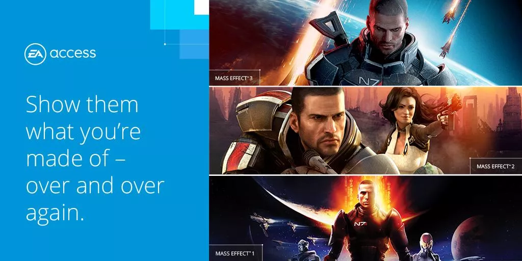 Spielt Mass Effect 1-3 jetzt kostenlos, Dank EA Access auf Xbox One