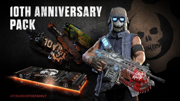 Gears of War Tenth Anniversary Gear Pack Gears of War feiert 10. Geburtstag