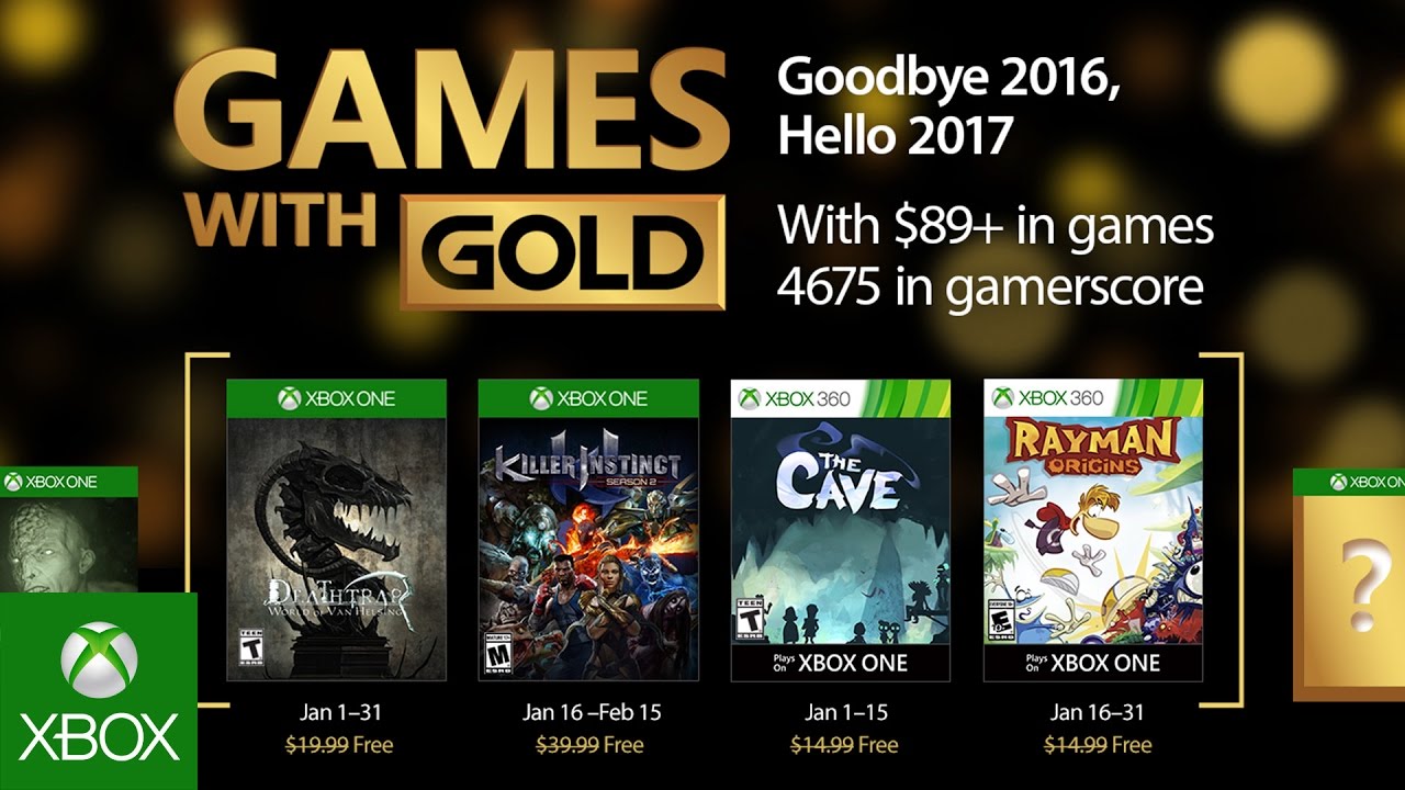 Games with Gold Januar 2017
