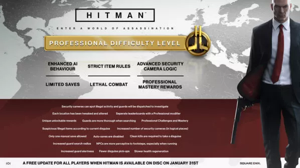 HITMAN: Professional-Schwierigkeitsgrad