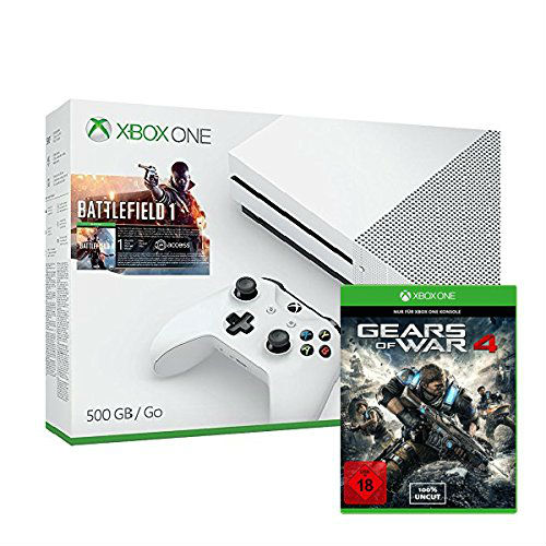 Amazon: Xbox One S inkl. Battlefield 1 + Gears of War 4 im Angebot