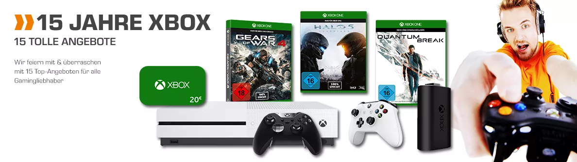 15 Jahre Xbox und Saturn mit guten Angeboten für Xbox One