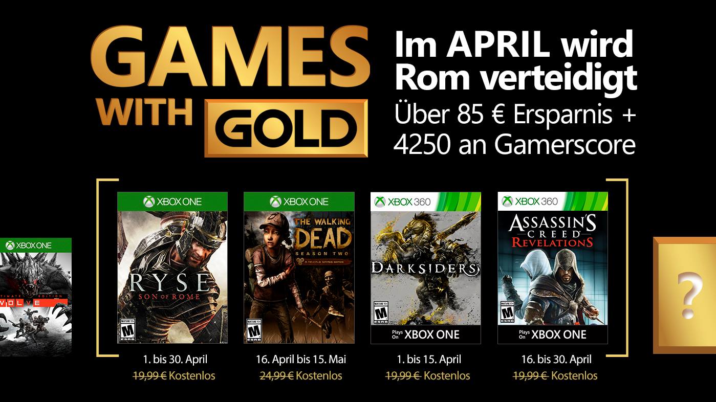 Games with Gold April 2017