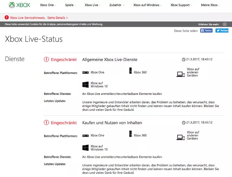 Xbox Live Status