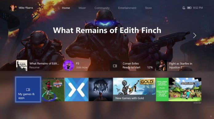Xbox One Dashboard Xbox One Dashboard