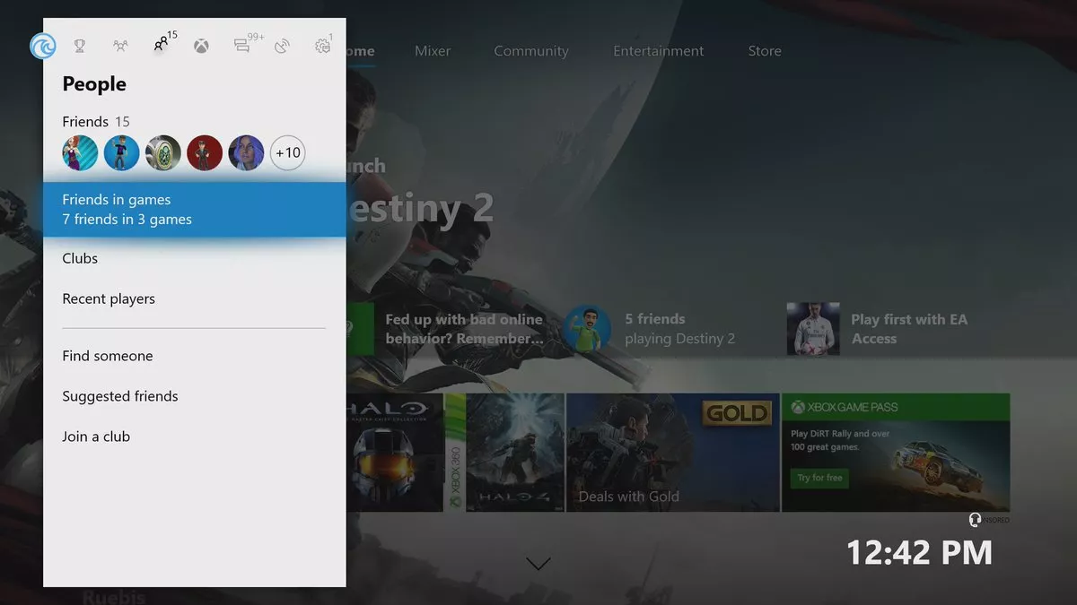 Xbox Insider - Freunde Gruppen Spiele