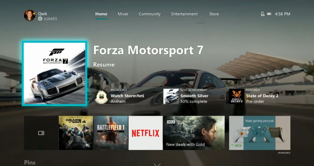 Xbox One Dashboard