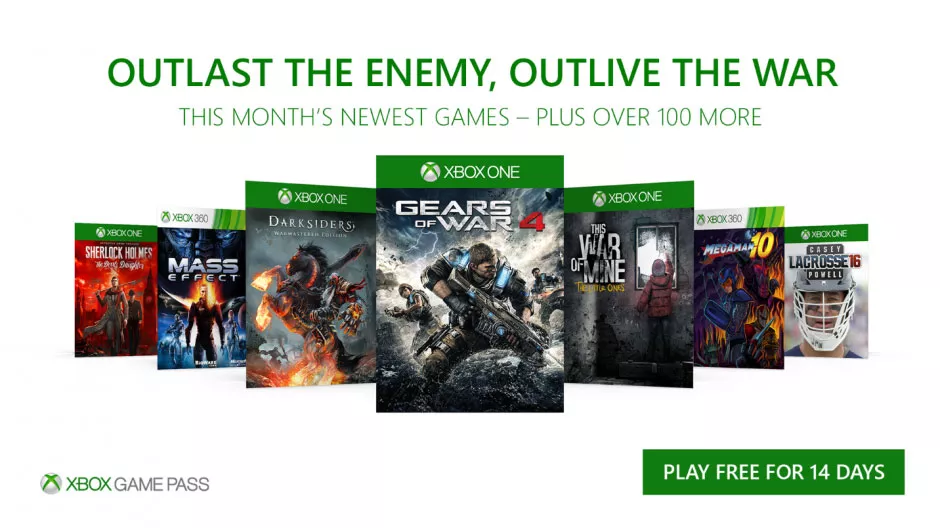 Xbox Game Pass Dezember 2017