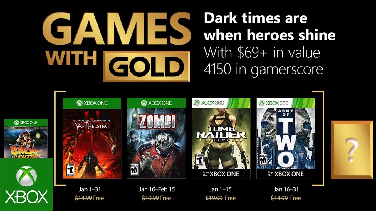 Games with Gold - Januar 2018