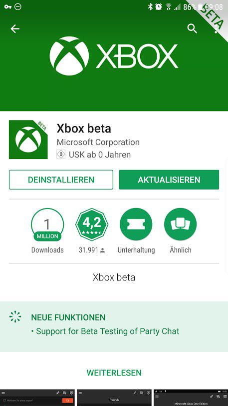 Xbox Beta App - Party Chat