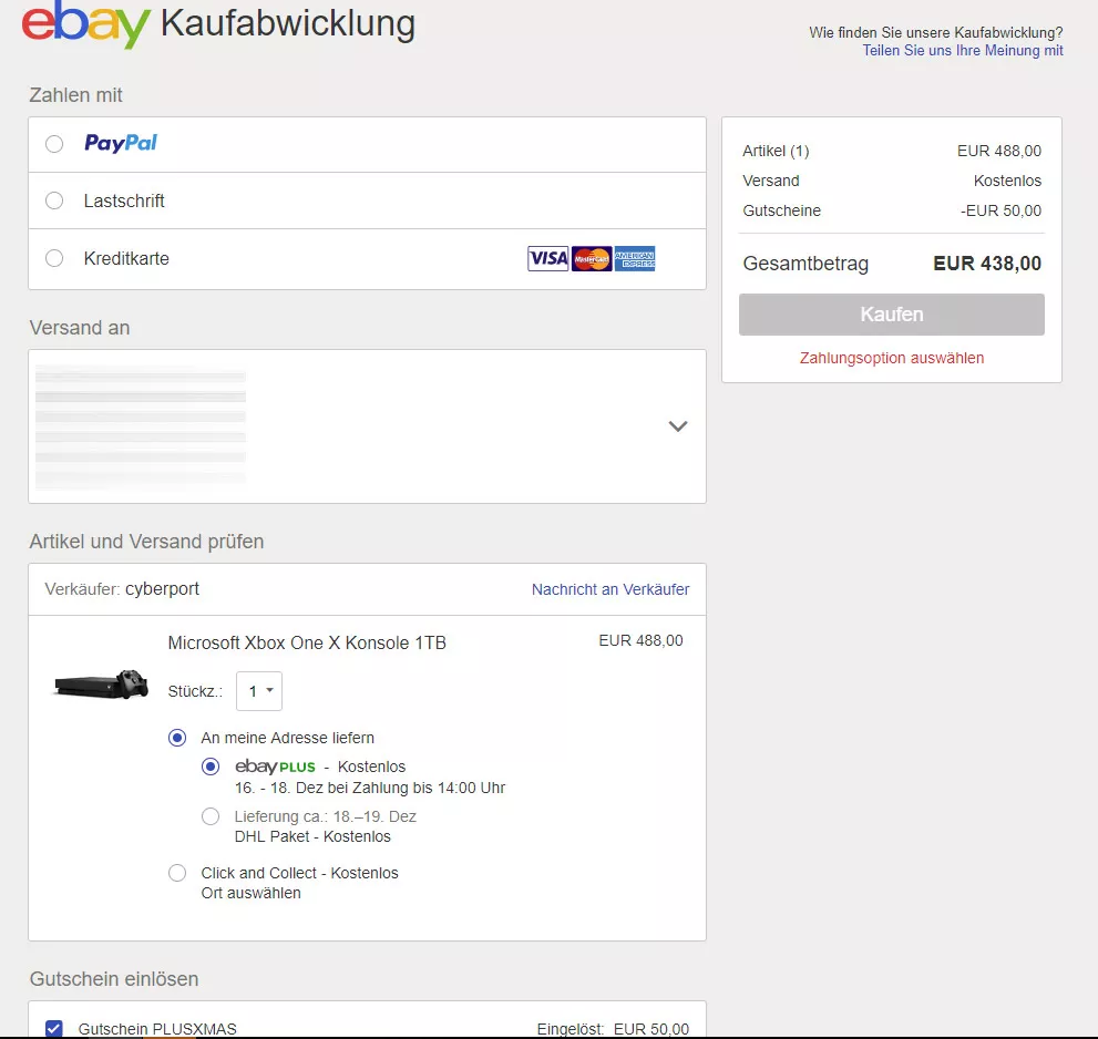 eBay PLUS: Xbox One X für nur 438 Euro abstauben 24 eBay PLUS: Xbox One X für nur 438 Euro abstauben