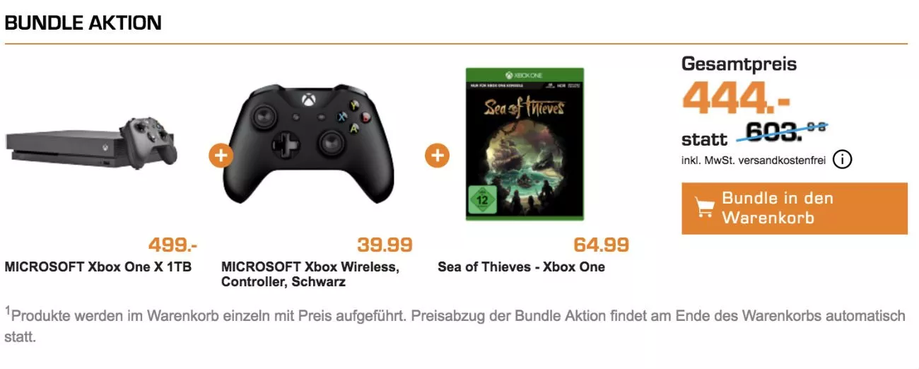 Xbox One X Angebot