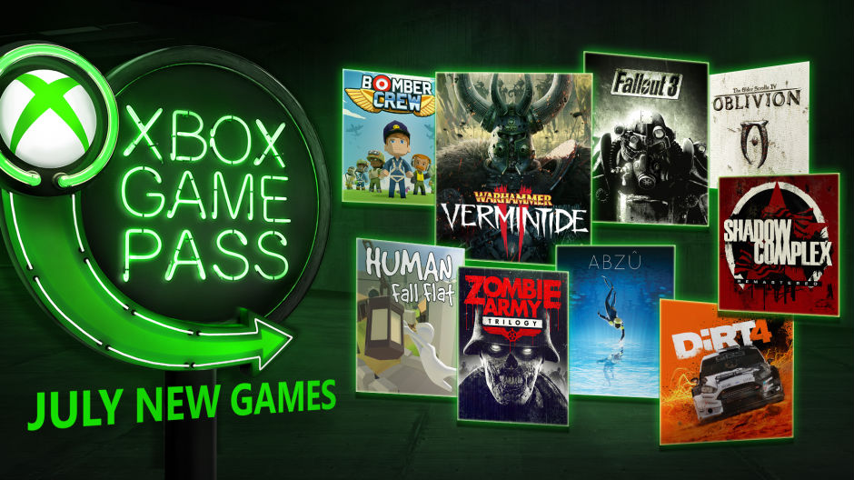 Xbox Game Pass - Juli 2018