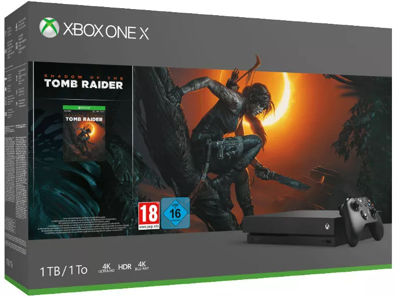 Xbox One X 1TB - Shadow of the Tomb Raider Bundle