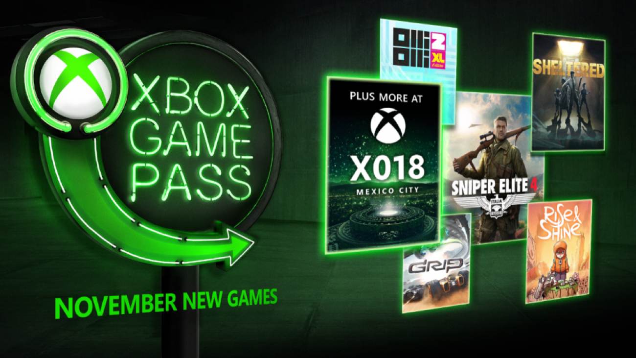 Xbox Game Pass - November 2018