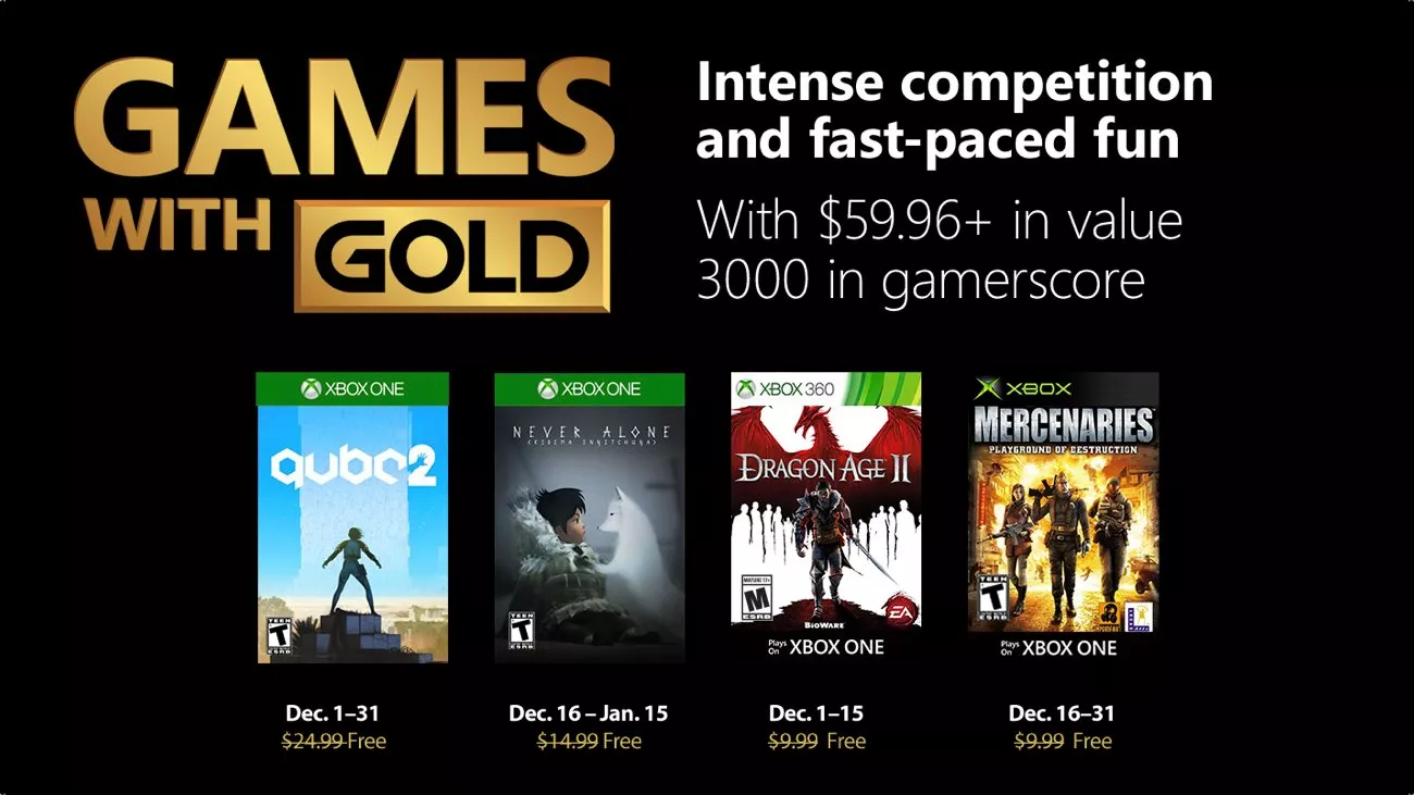 Games with Gold - Dezember 2018
