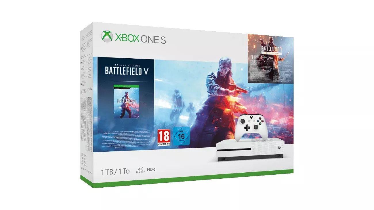 Xbox One S 1TB - Battlefield V Bundle