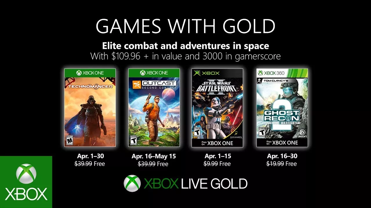 Games with Gold April 2019