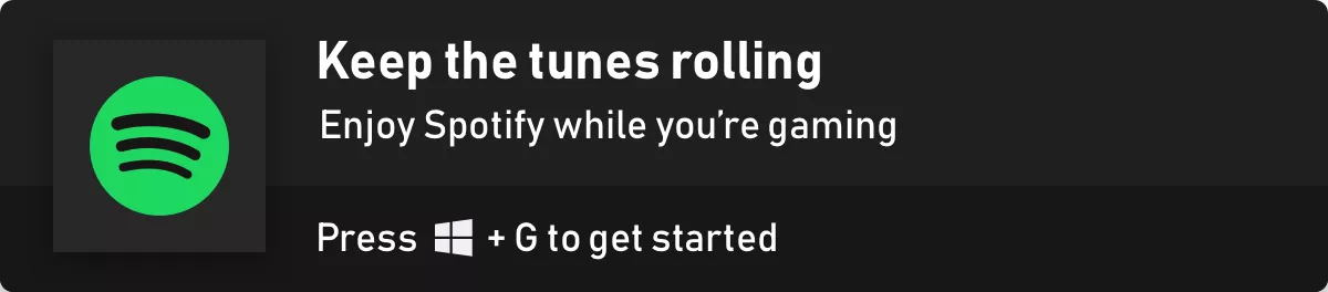 Game Bar Spotify