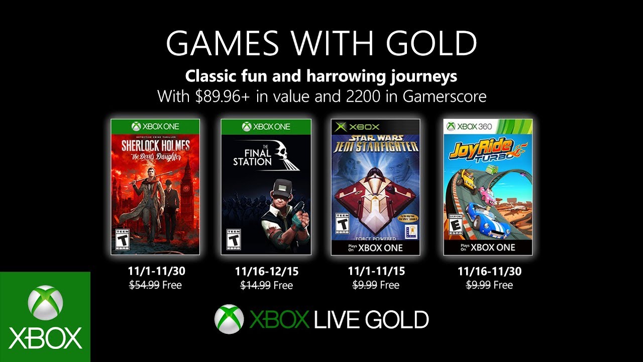 Games with Gold November 2019