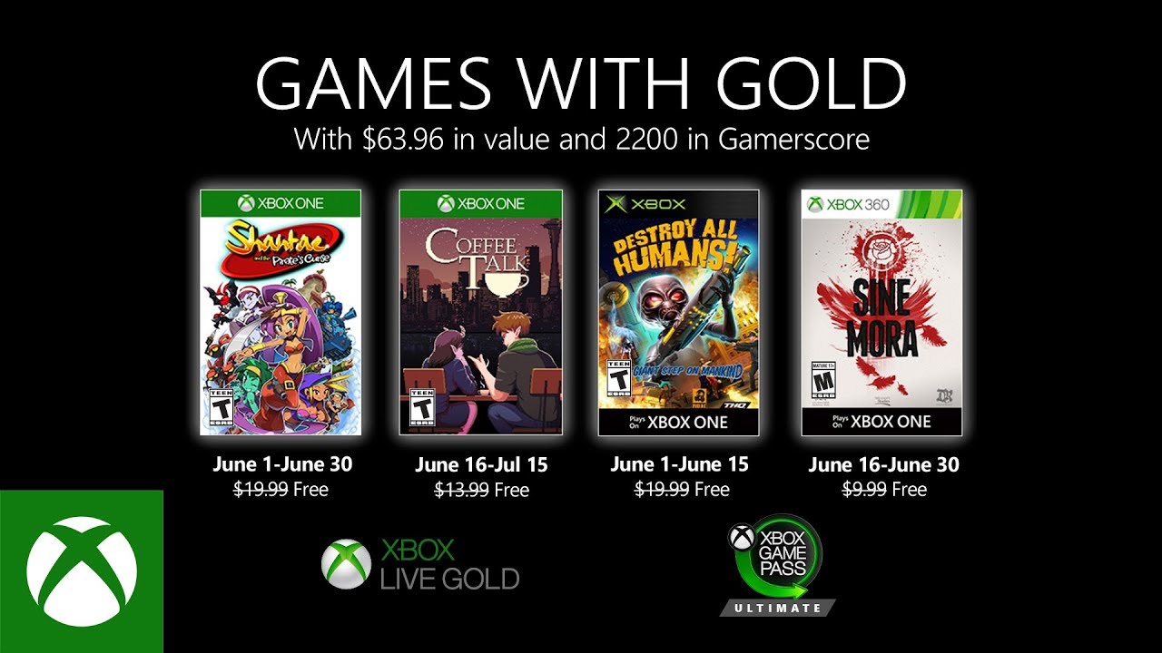 Games with Gold - Juni 2020