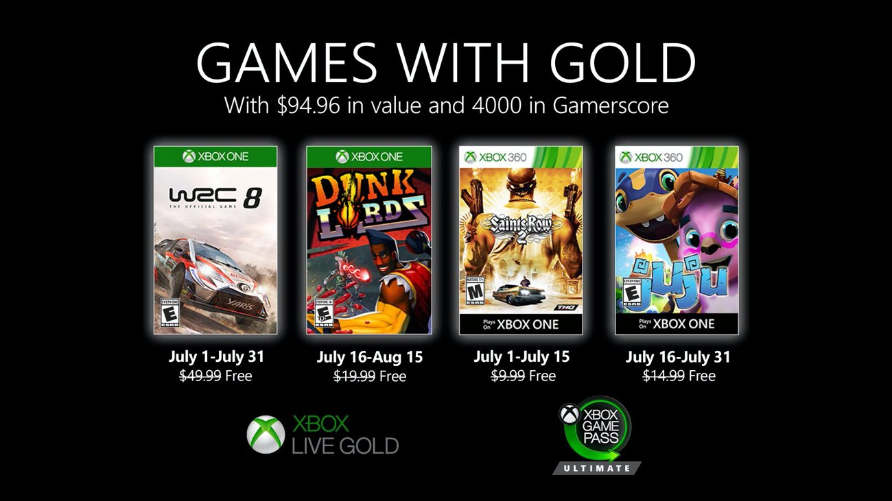 Games with Gold - Juli 2020