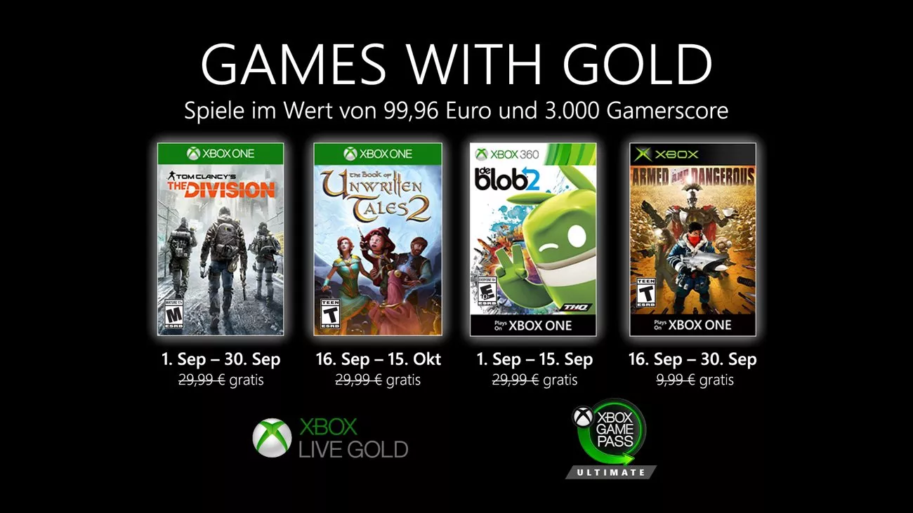 Games with Gold - September 2020
