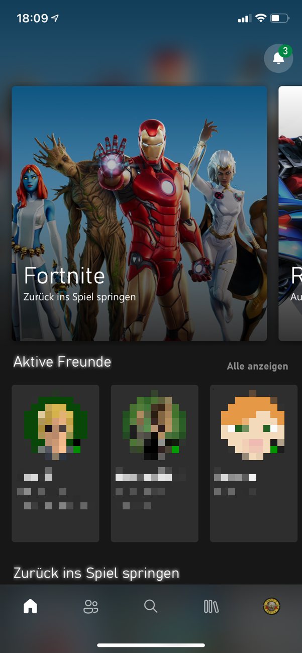 Xbox App (Beta) für iOS