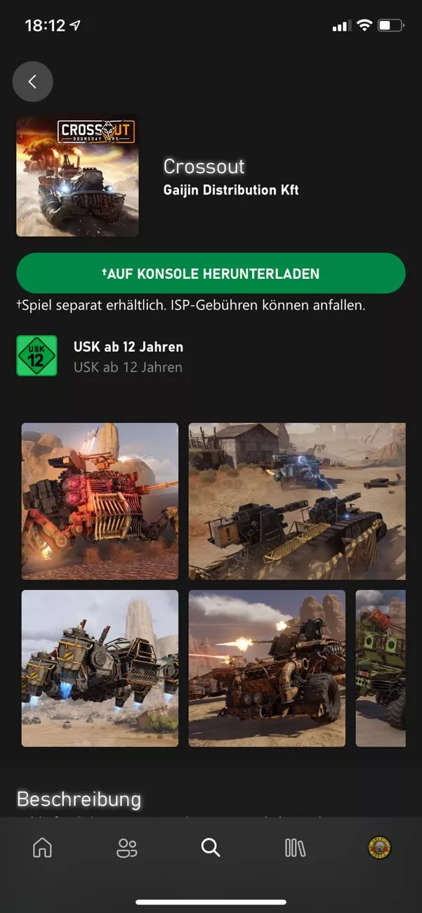 Xbox App (Beta) für iOS