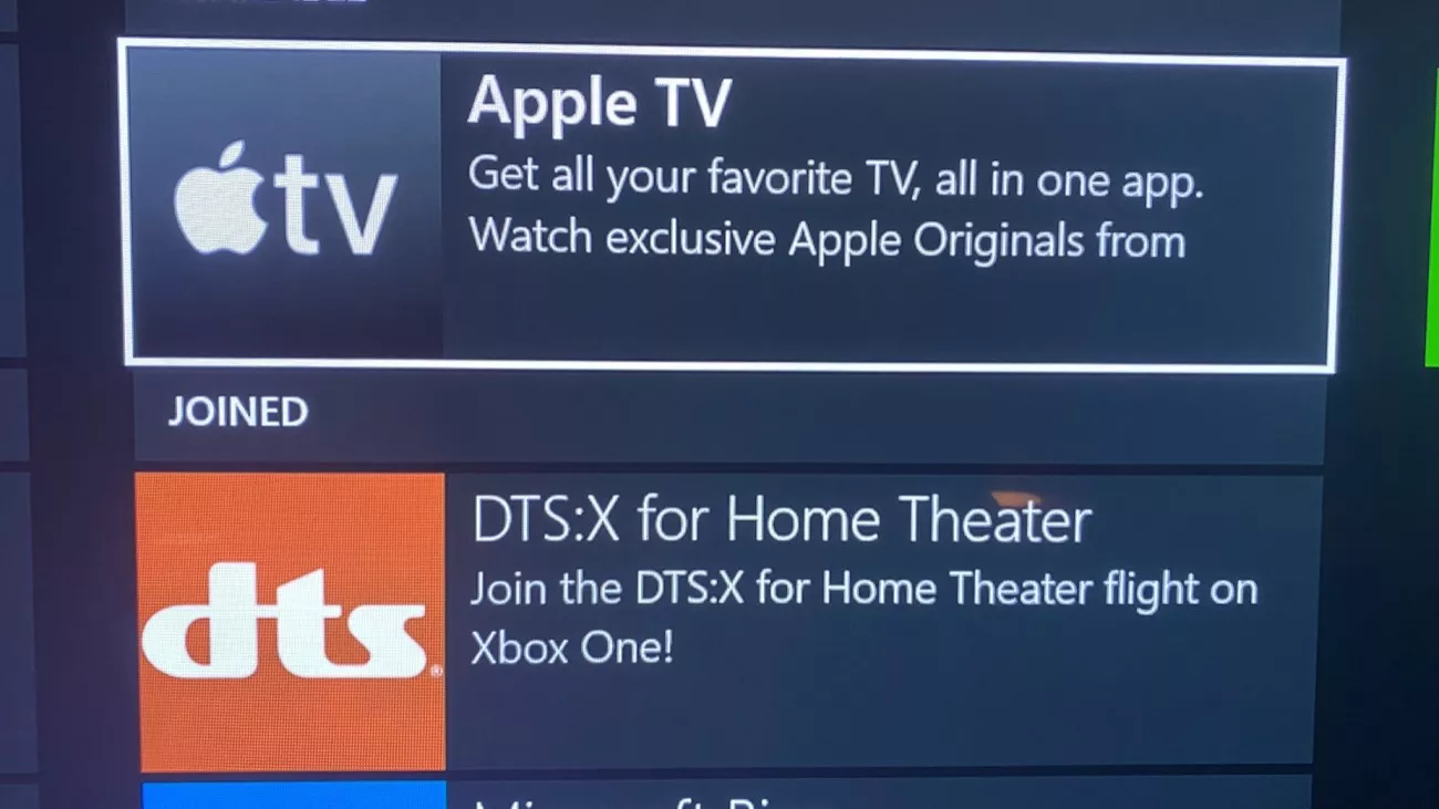 Apple TV-App für Xbox