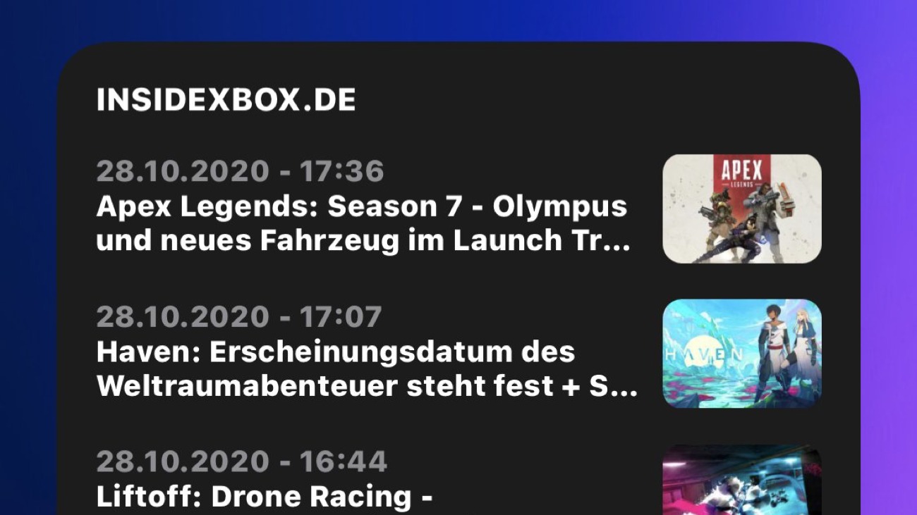 InsideXbox.de iOS Widget