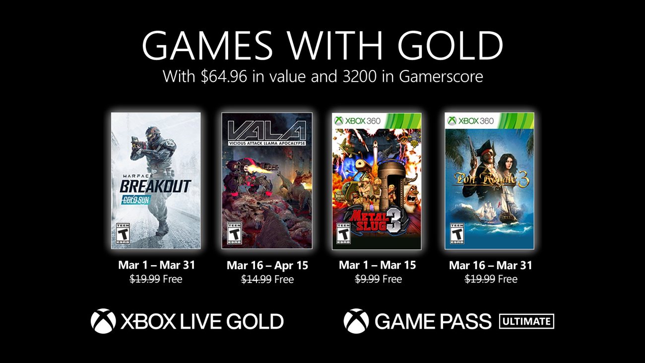 Games with Gold - März 2021