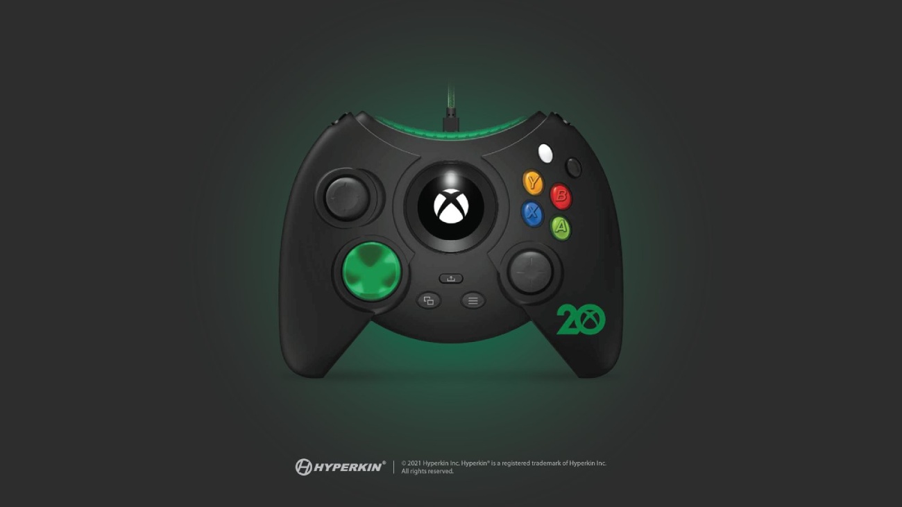 Hyperkin Duke Xbox 20th Anniversary Edition Controller in schwarz