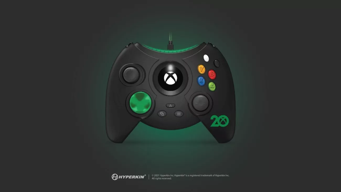 Hyperkin Duke Xbox 20th Anniversary Edition Controller in schwarz