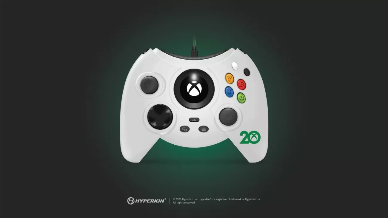 Hyperkin Duke Xbox 20th Anniversary Edition Controller in weiß