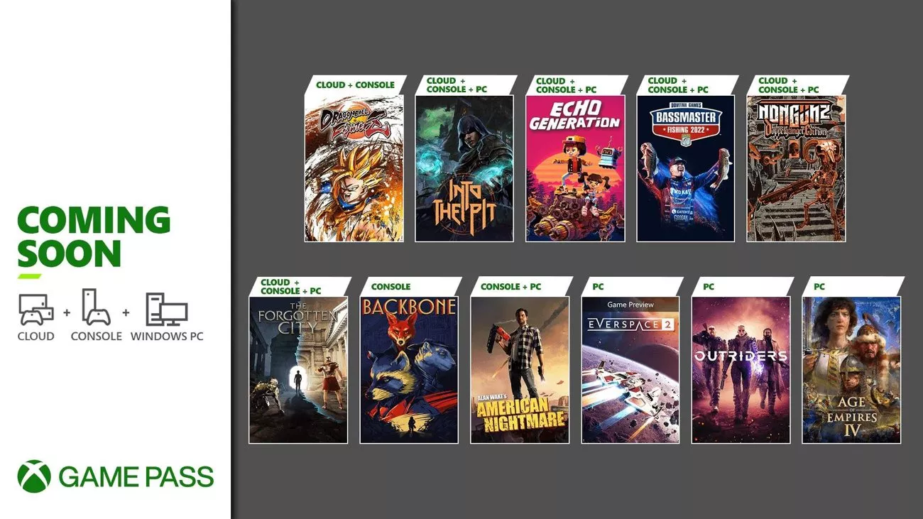 Xbox Game Pass - Oktober 2021