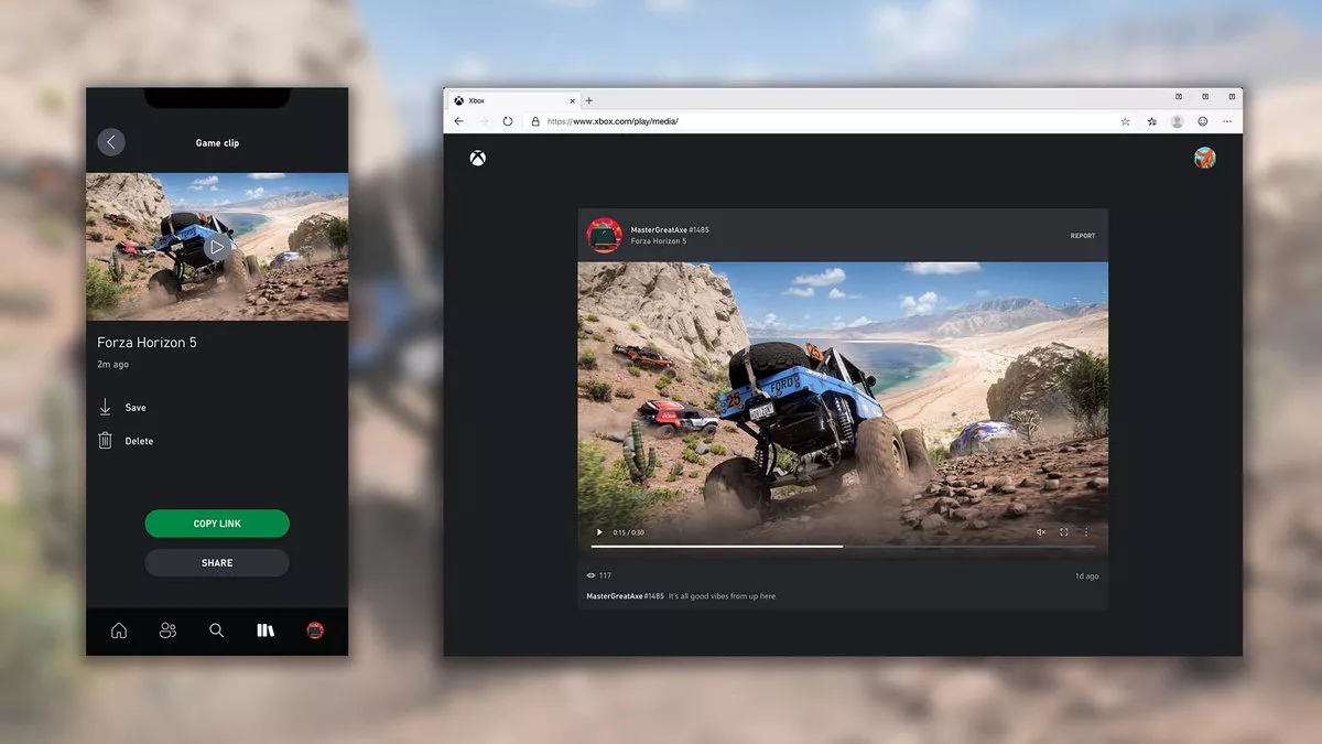 Xbox App - "Link Sharing" Feature