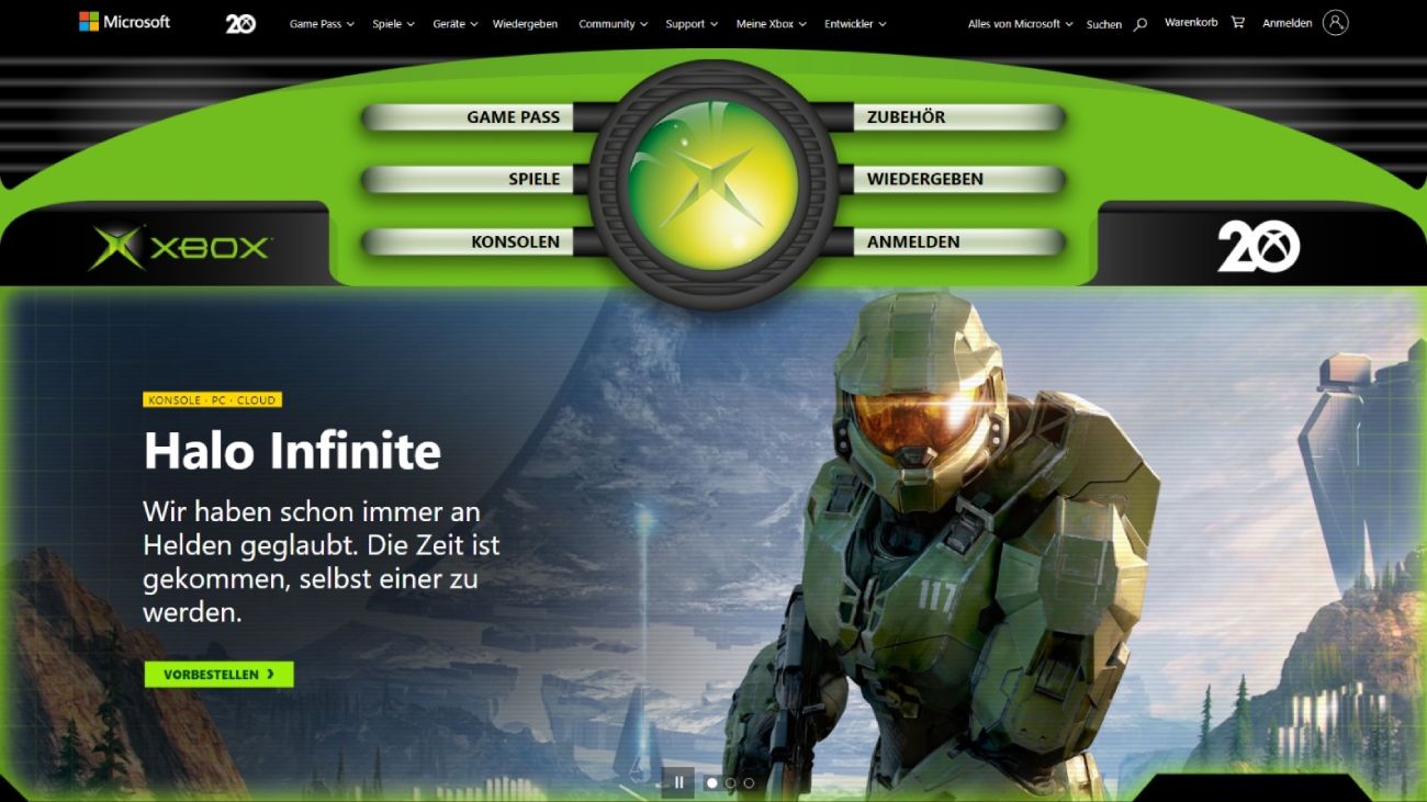 Xbox Webseite - Original Xbox