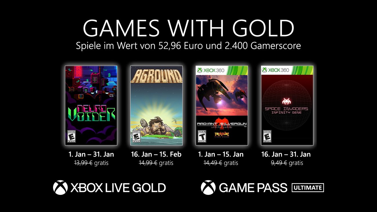 Games with Gold - Januar 2022