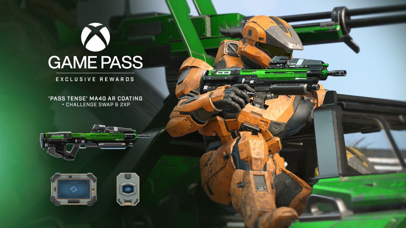 Halo Infinite Multiplayer: "Pass Tense" MA40 AR Bundle