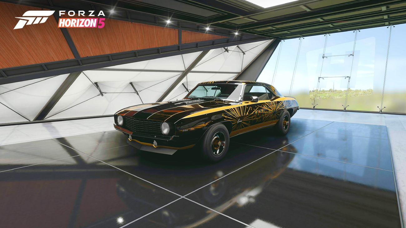 Forza Horizon 5 Neujahrs-Lackierung für den Camaro