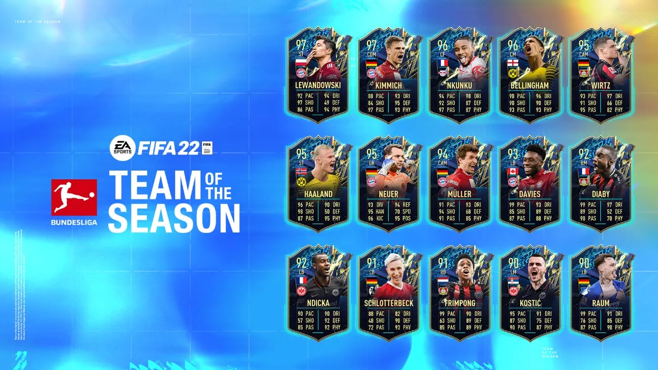 EA SPORTS FIFA 22 - Team of the Season der Bundesliga